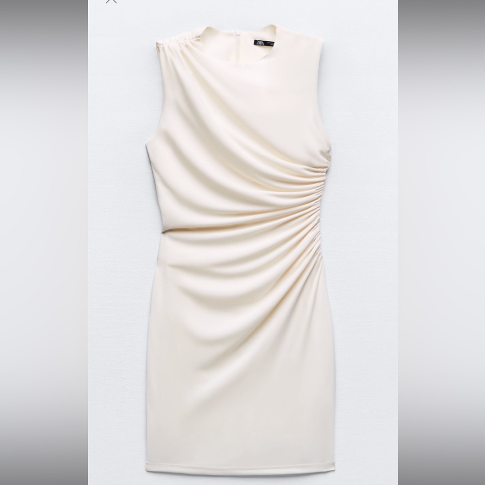 ZARA Gathered Short Dress
